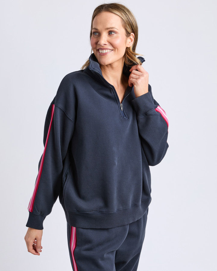 Lover 1/4 Zip - Navy