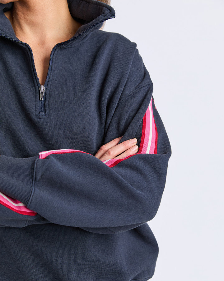 Lover 1/4 Zip - Navy
