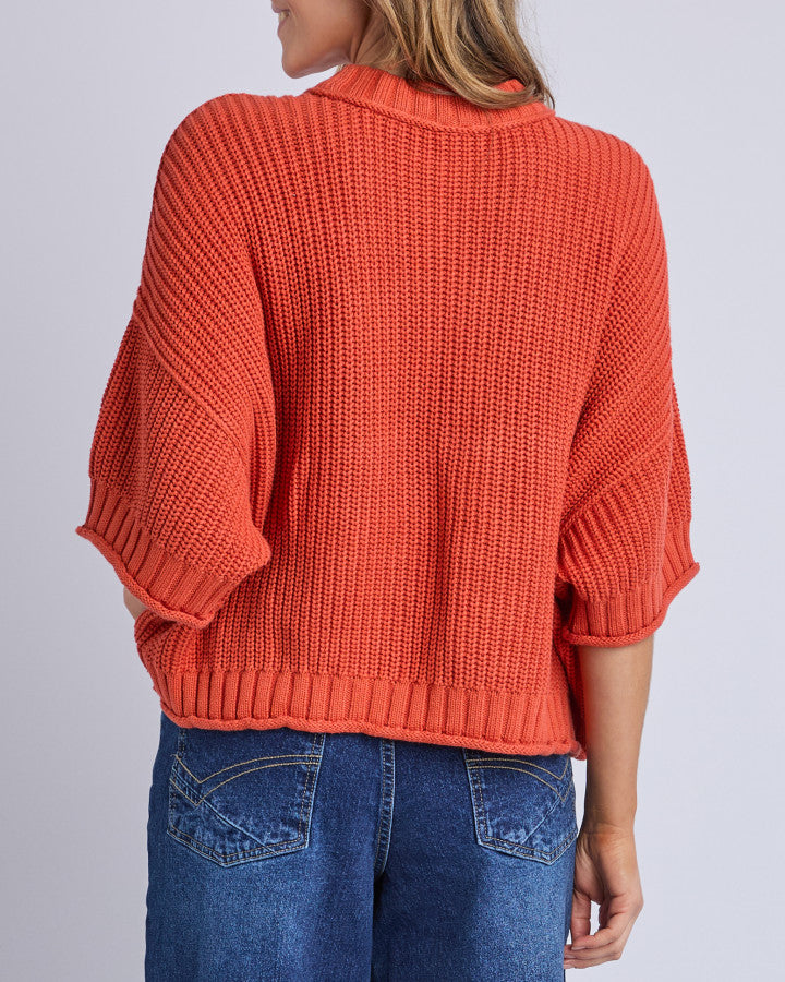 Luela Short Sleeve Knit - Orange