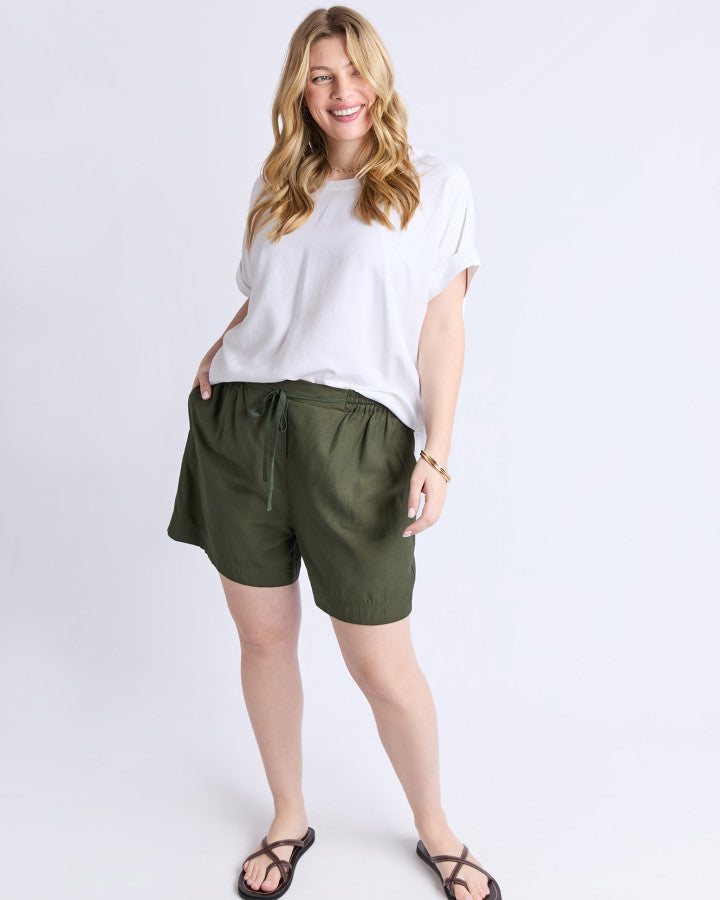 Margi Longline Short - Khaki