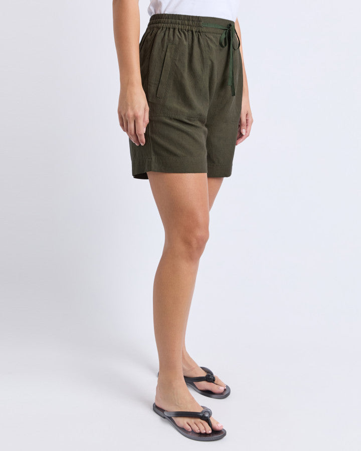 Margi Longline Short - Khaki