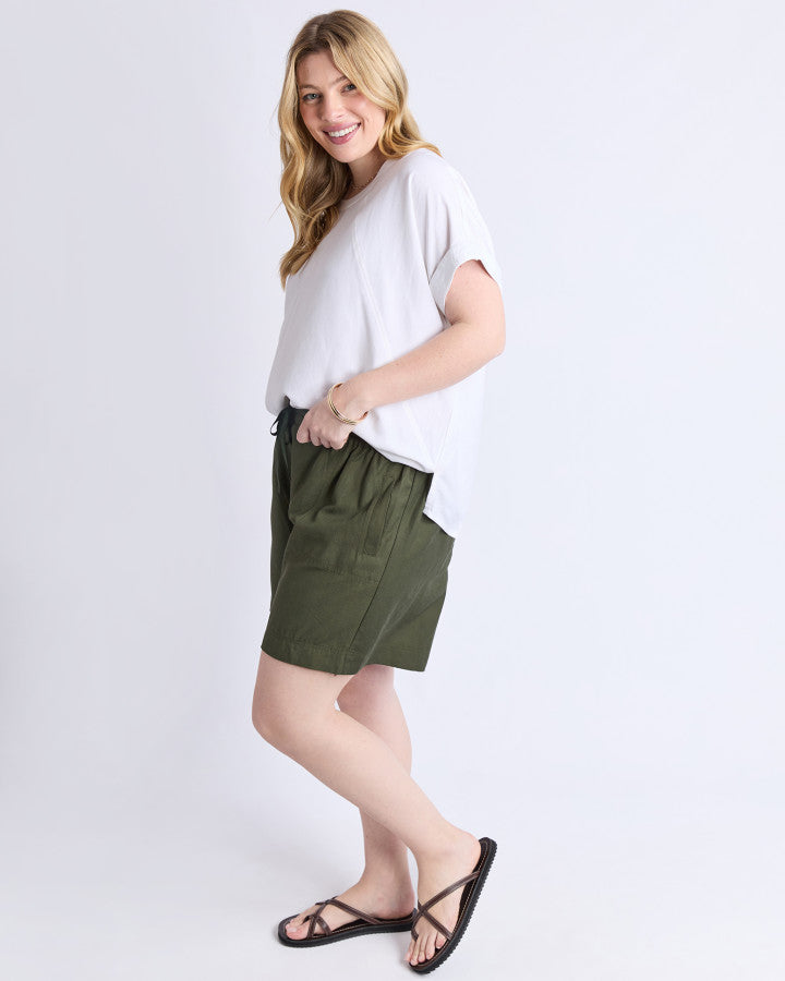 Margi Longline Short - Khaki