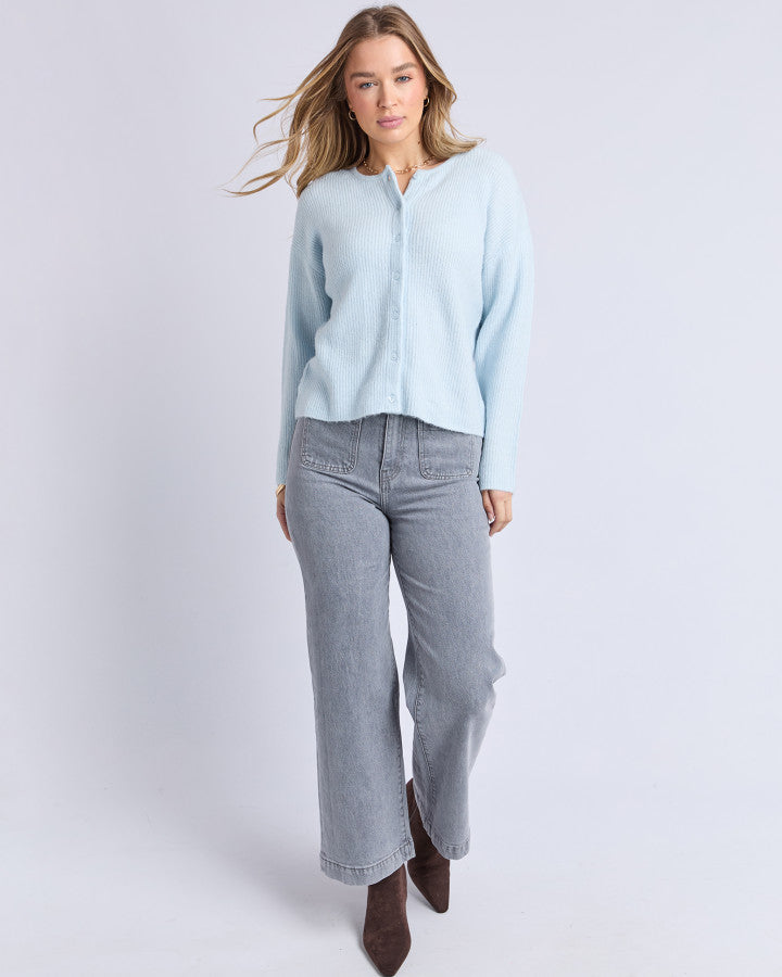 Murphy Knit Cardi - Ice Blue