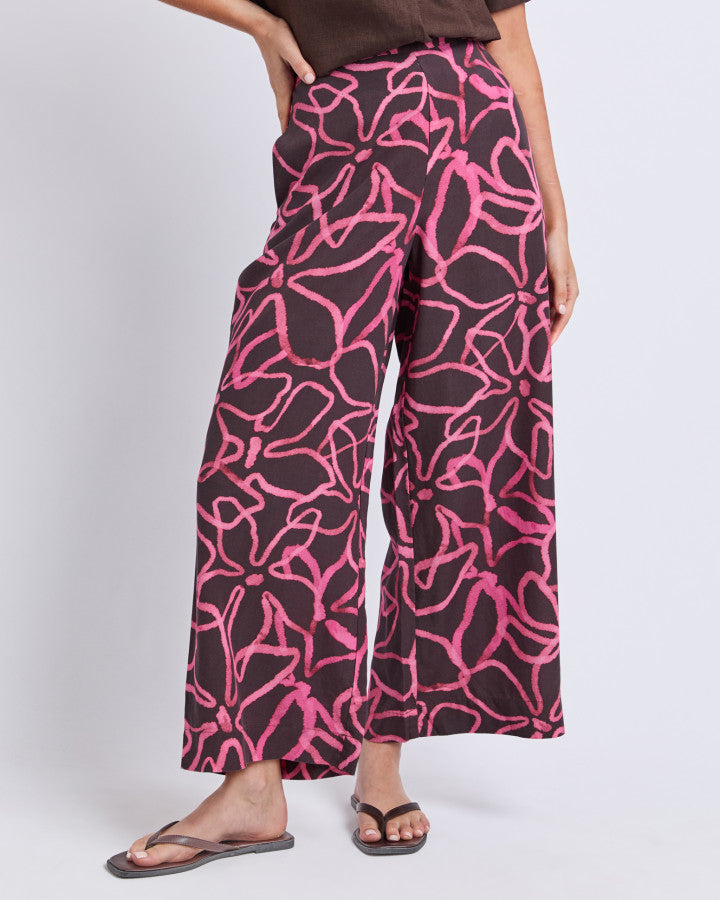 Palma Pants - Chocolate Print