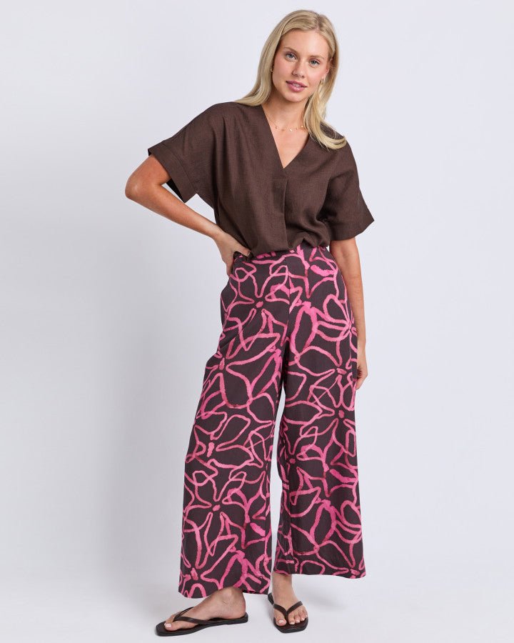 Palma Pants - Chocolate Print