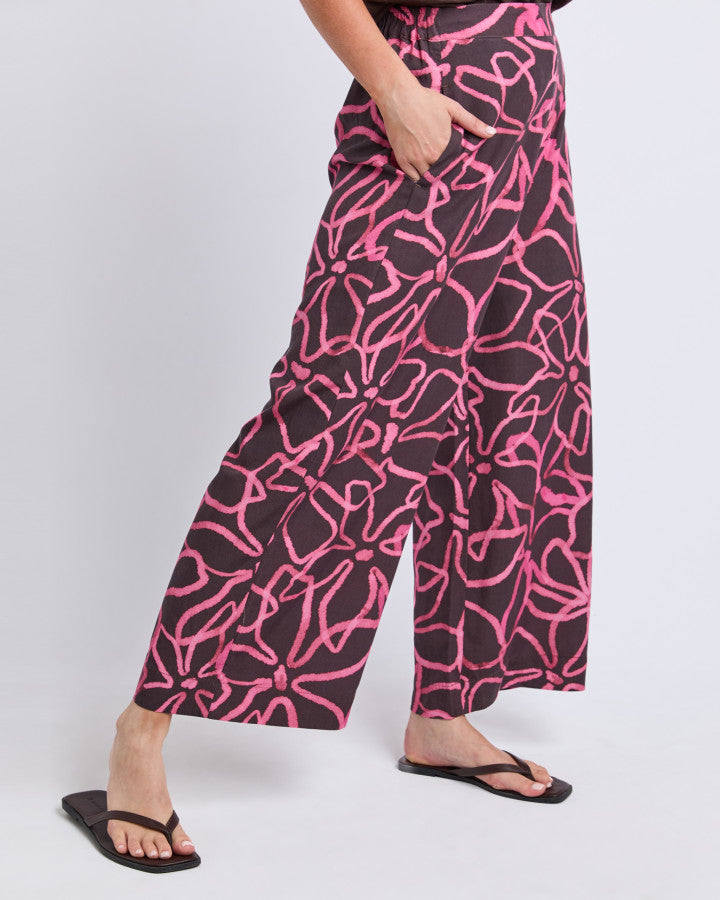 Palma Pants - Chocolate Print