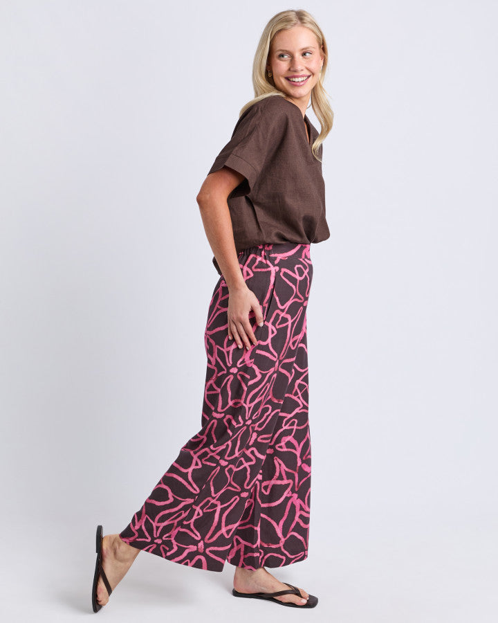 Palma Pants - Chocolate Print