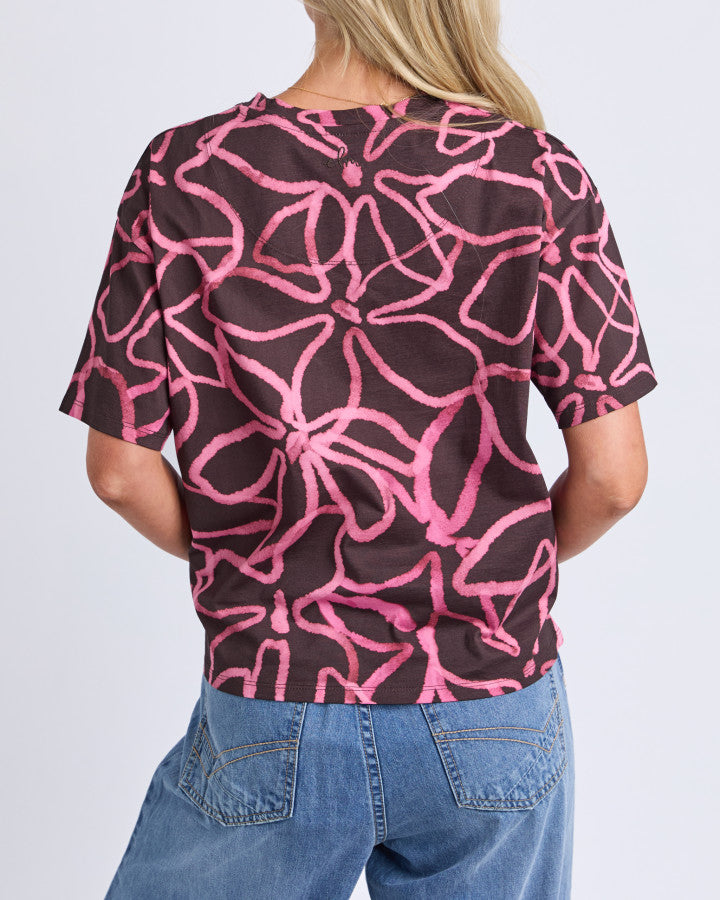 Palma Tee - Chocolate Print
