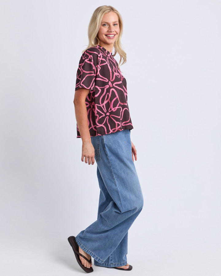 Palma Tee - Chocolate Print