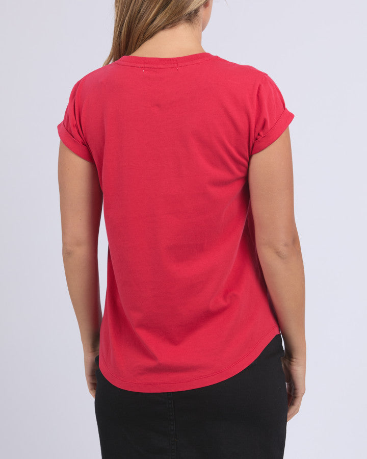 Signature Tee - Crimson