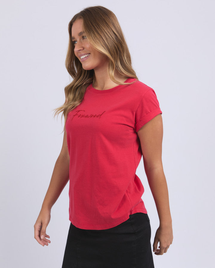 Signature Tee - Crimson