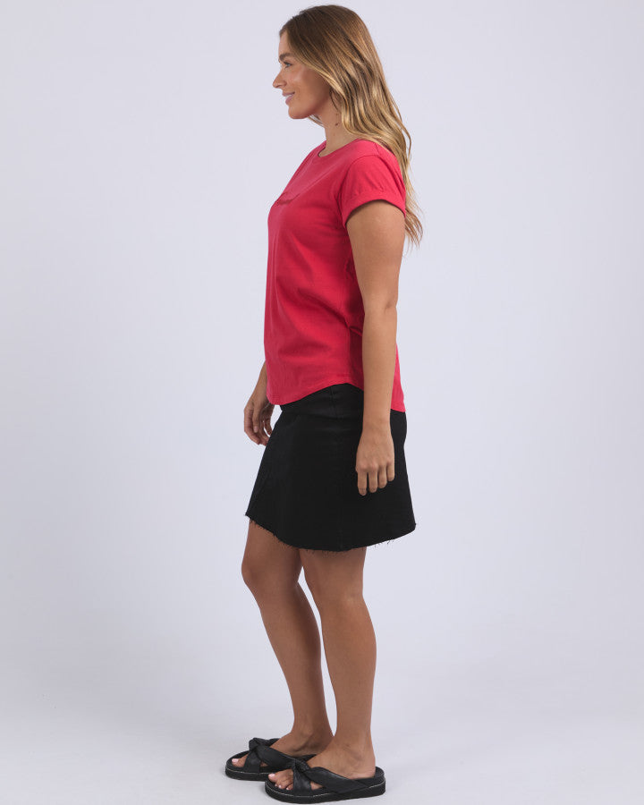 Signature Tee - Crimson