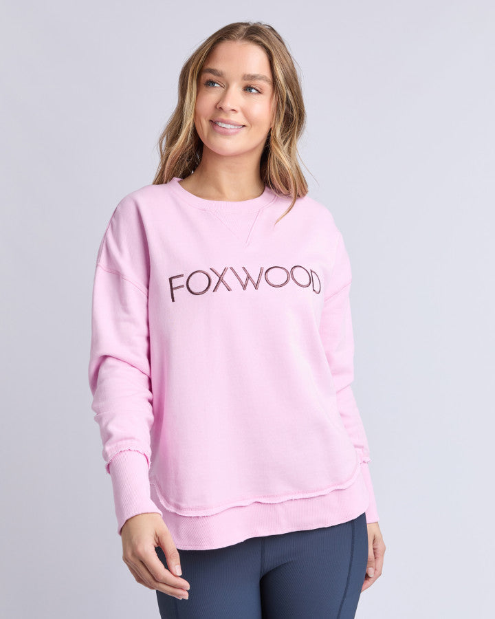 Simplified Metallic Crew - Bright Pink