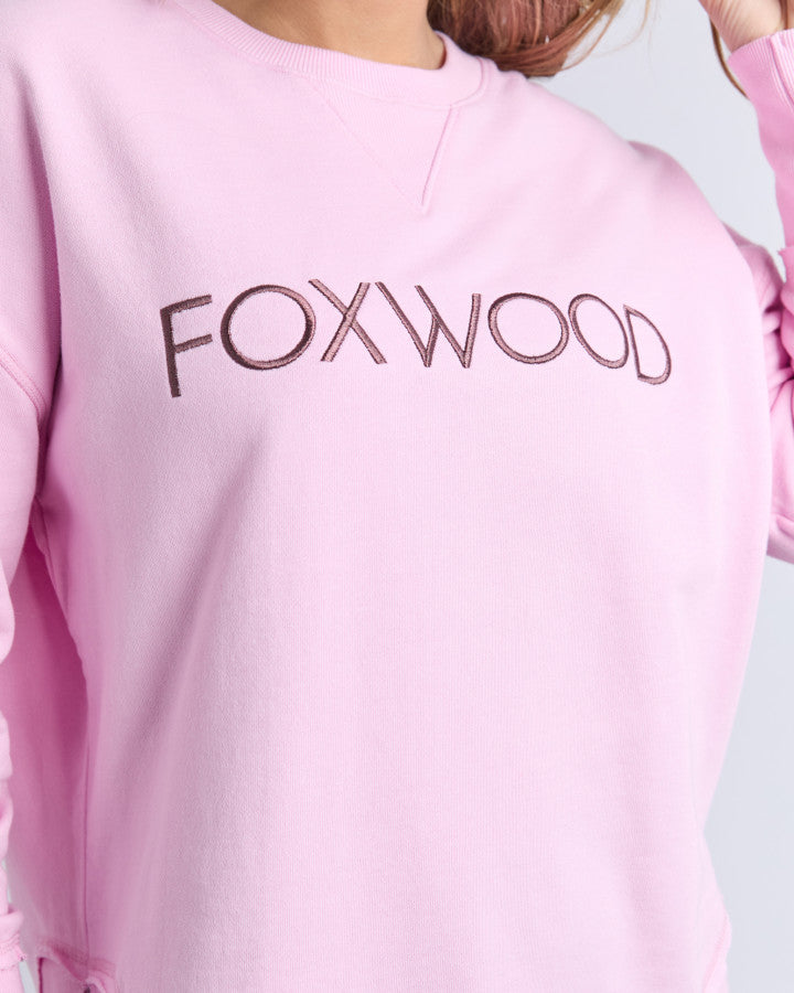 Simplified Metallic Crew - Bright Pink