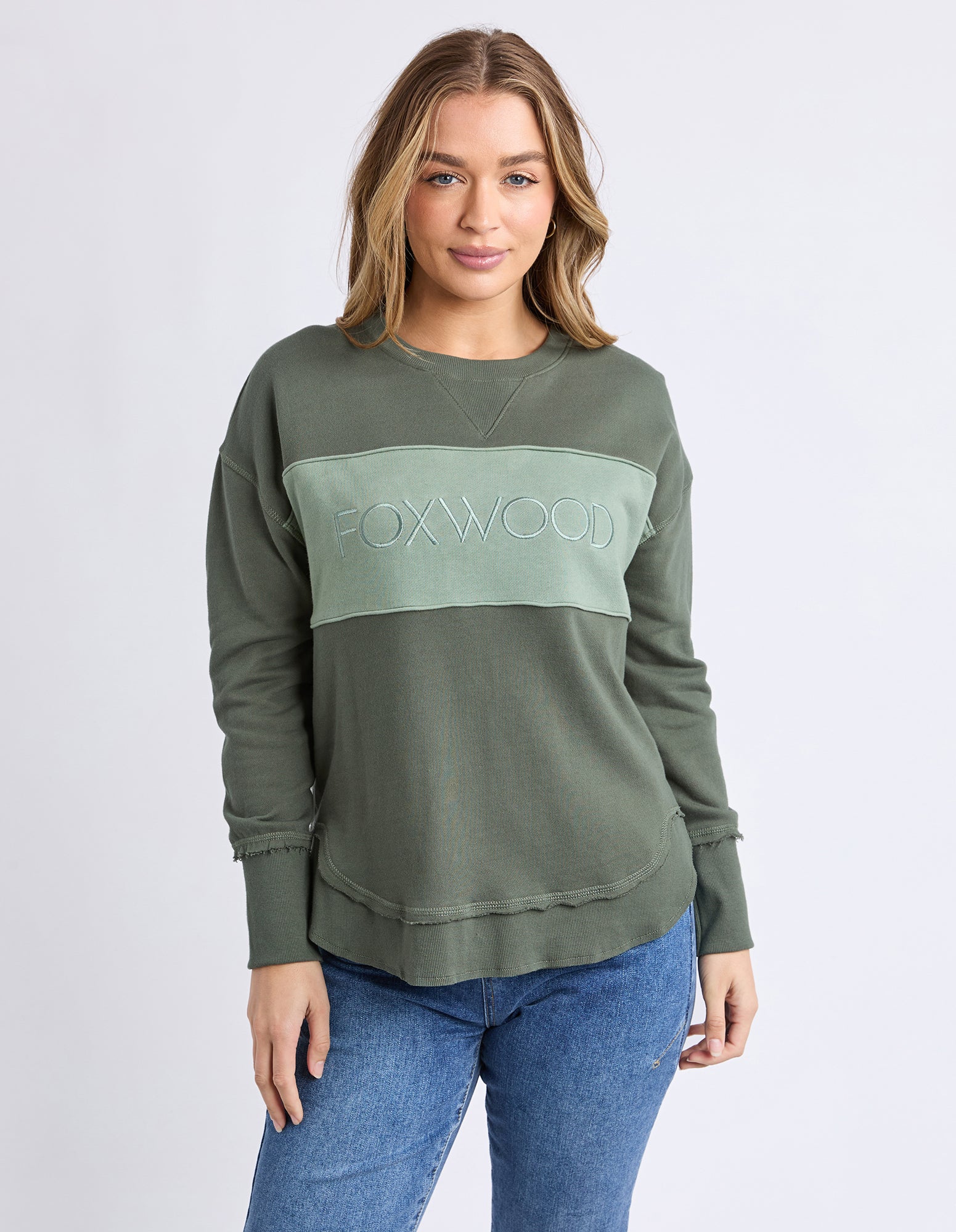 Simplified Tonal Crew - Khaki