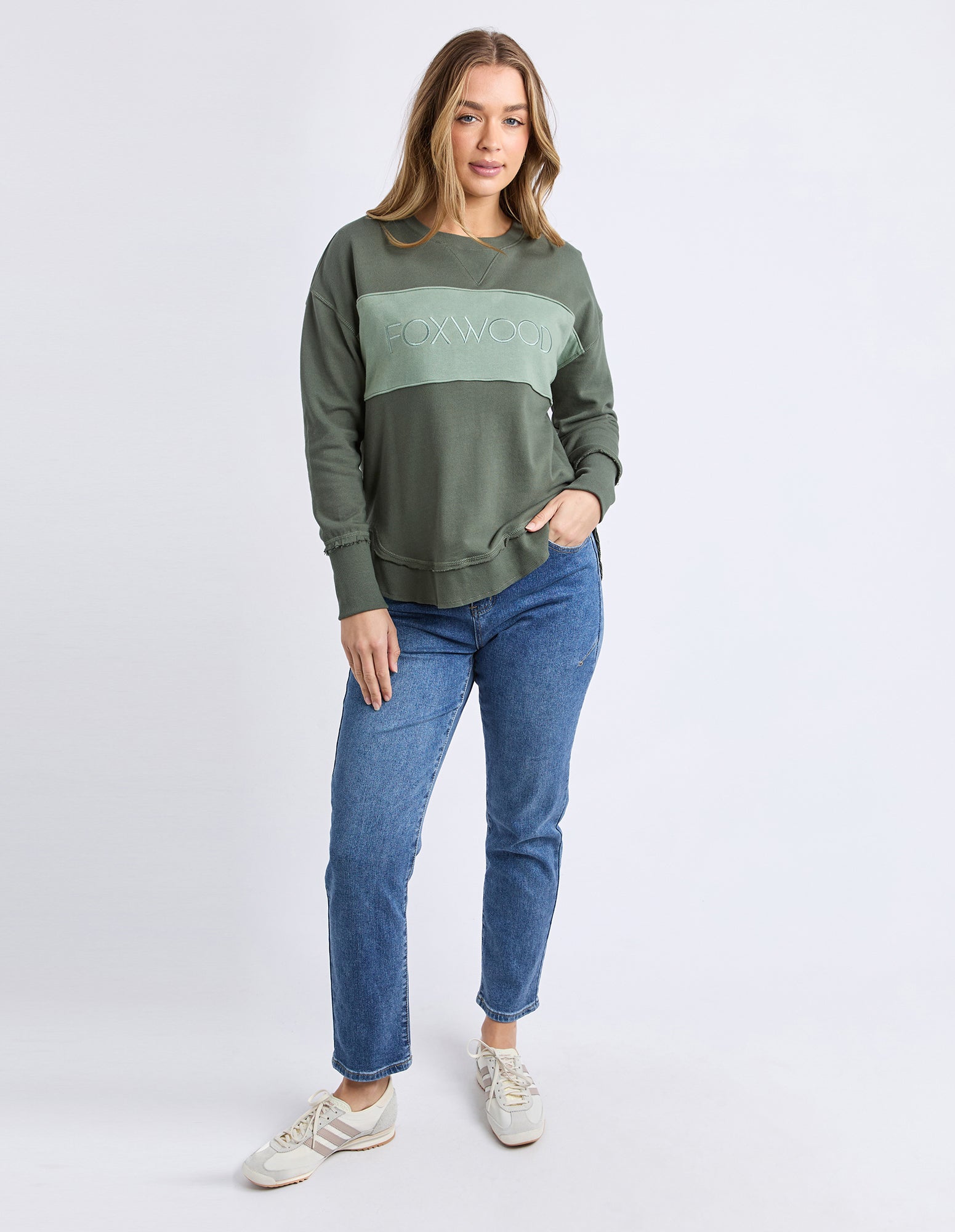 Simplified Tonal Crew - Khaki