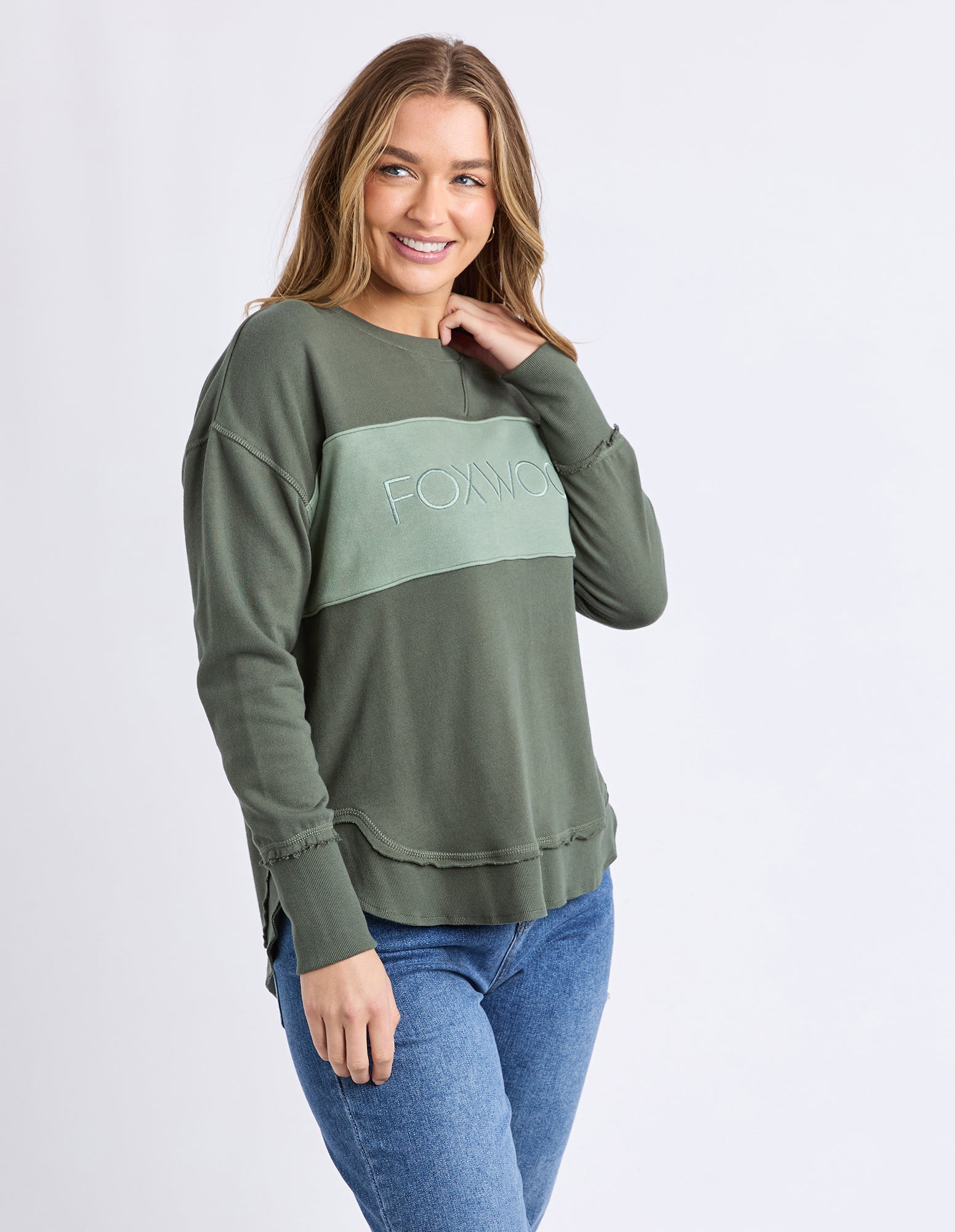 Simplified Tonal Crew - Khaki