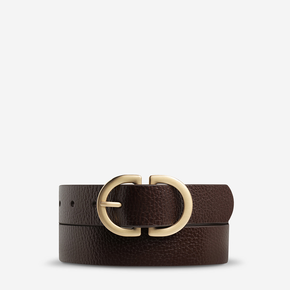 In Reverse Belt - Choc/Gold