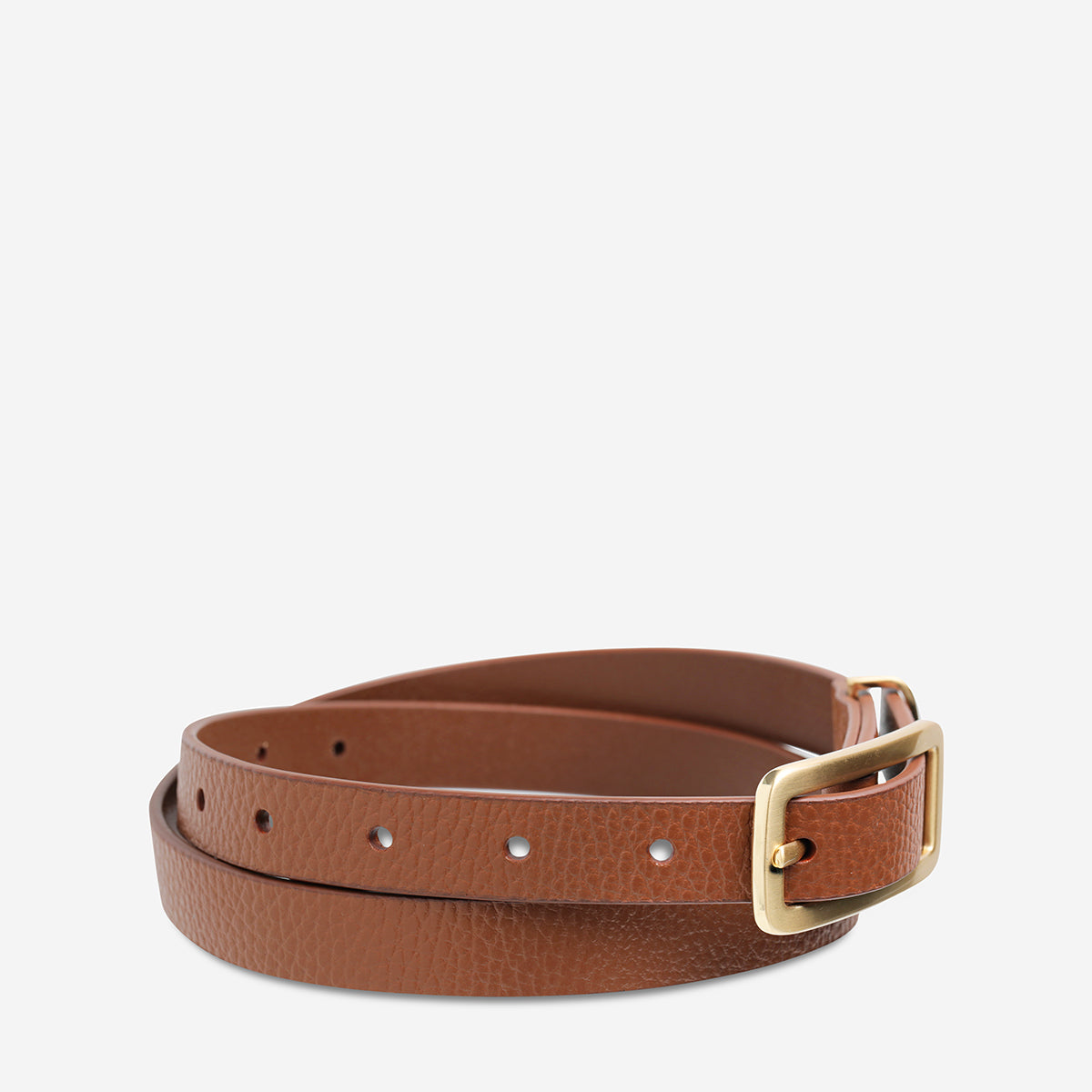 Muse Belt - Tan/Gold