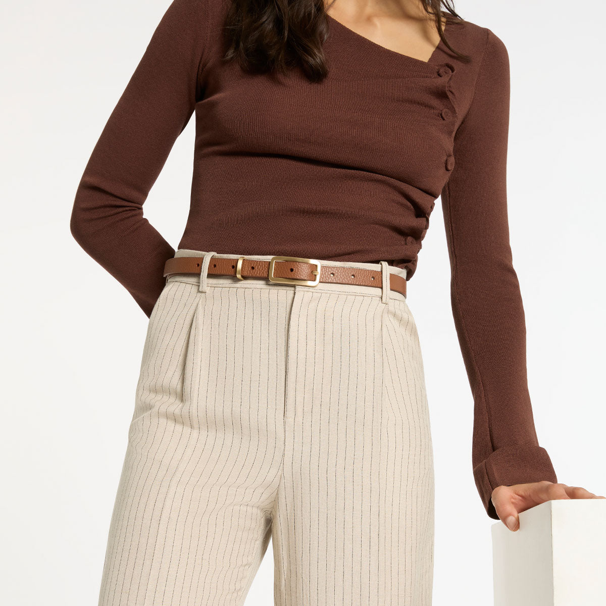 Muse Belt - Tan/Gold