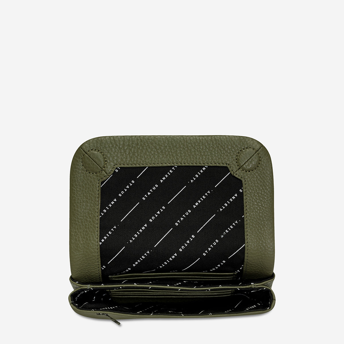 Impermanent Wallet - Khaki - open inside