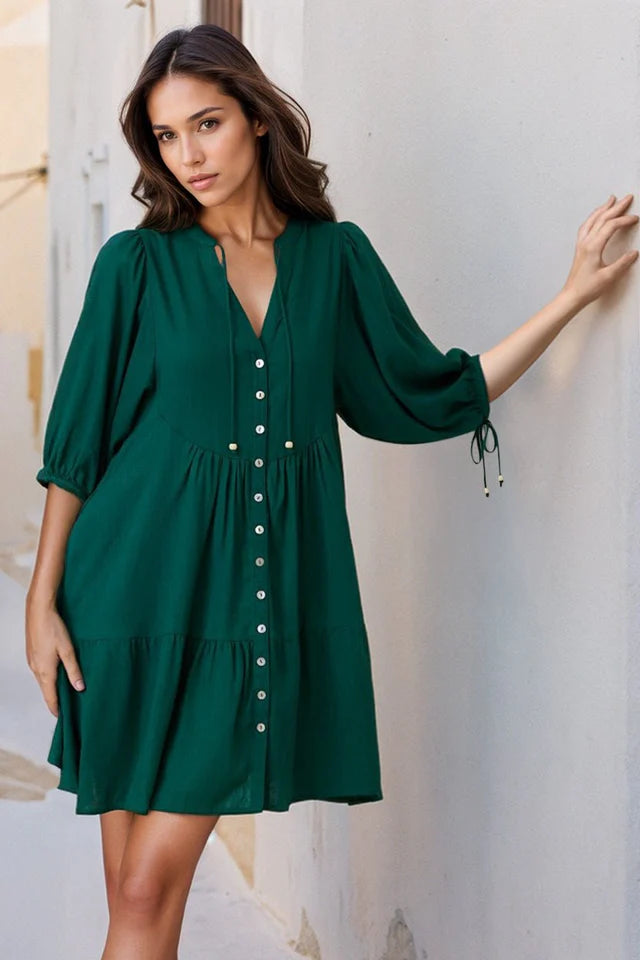 Lea Mini Dress - Emerald