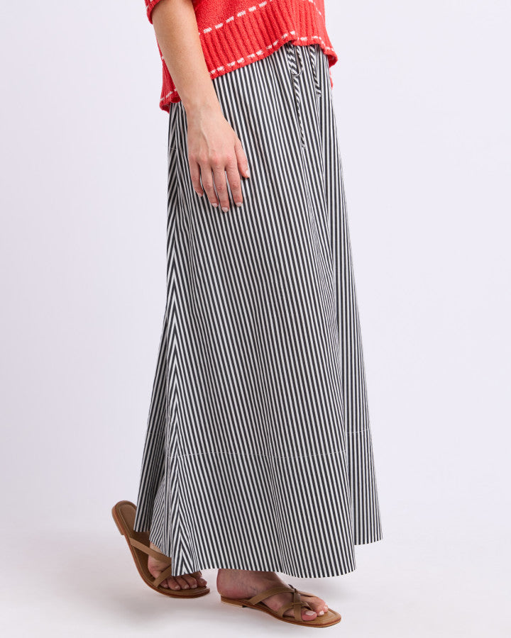 The Willow Skirt - Black Stripe