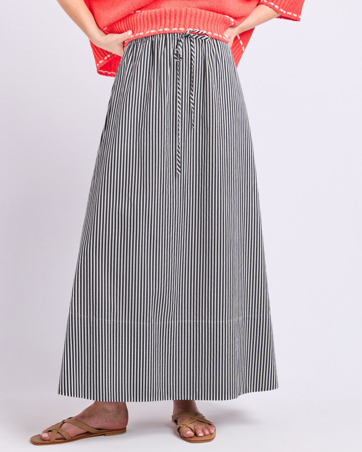 The Willow Skirt - Black Stripe