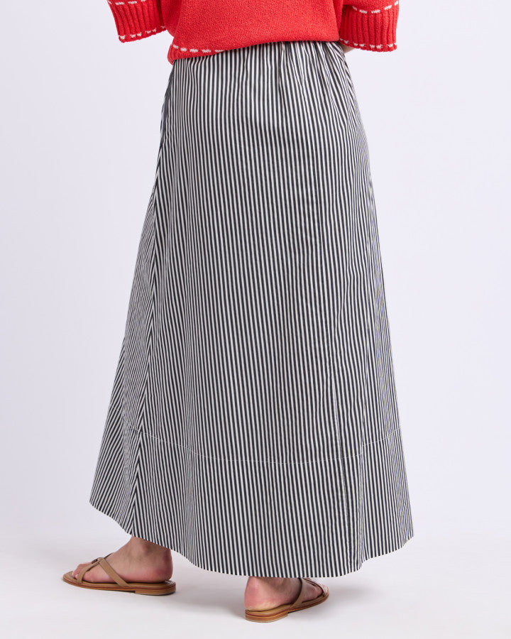 The Willow Skirt - Black Stripe