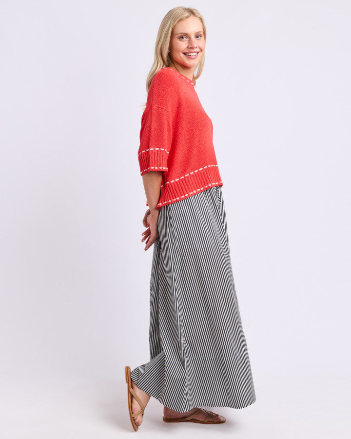 The Willow Skirt - Black Stripe