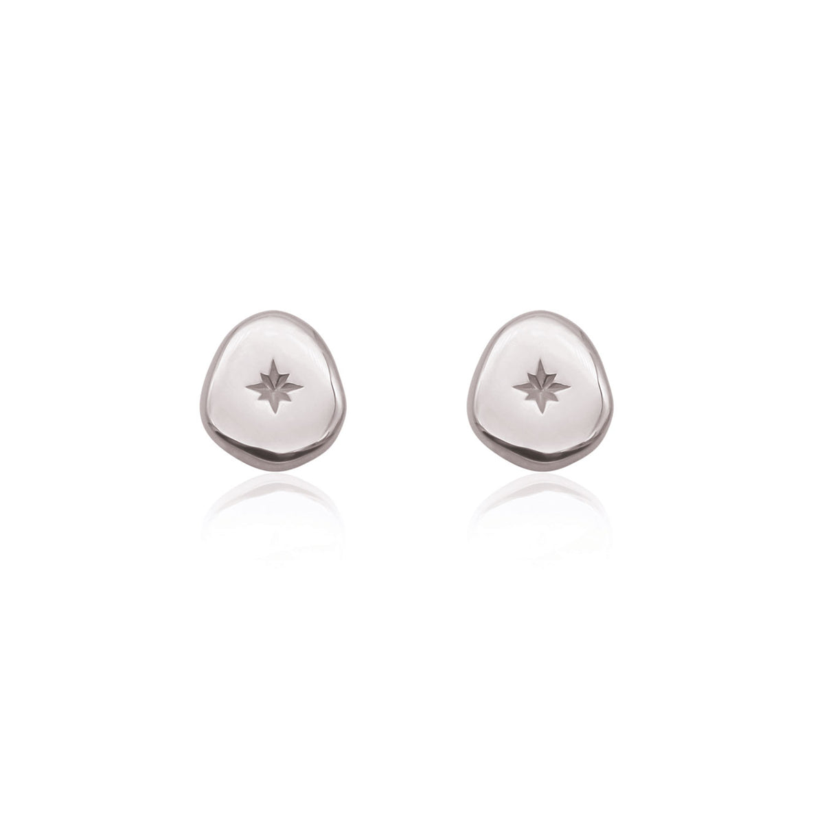 Vega Stud Earrings - Silver