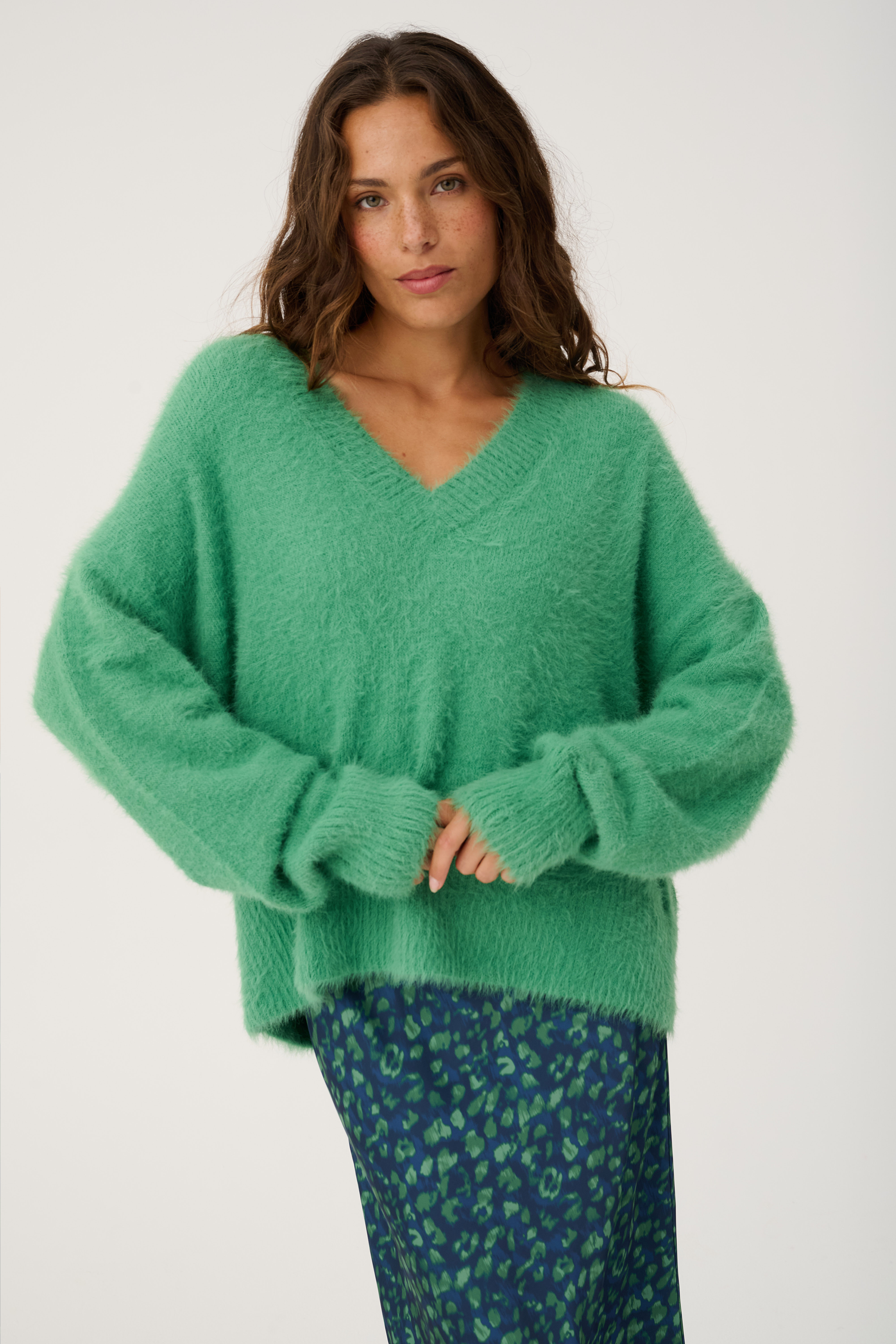 Emmie Knit Sweater-Sea Green