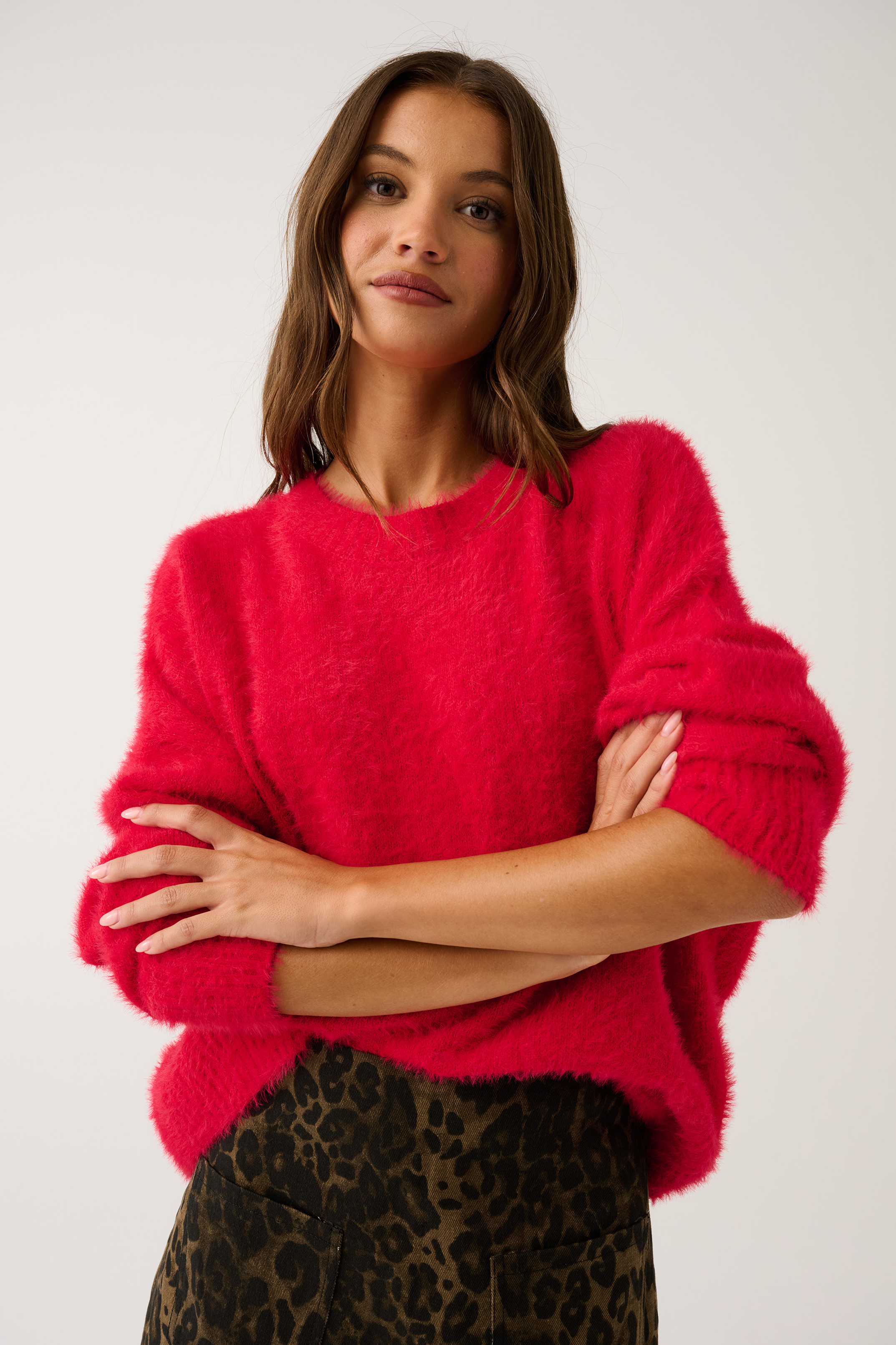 Ayla Sweater - Scarlet