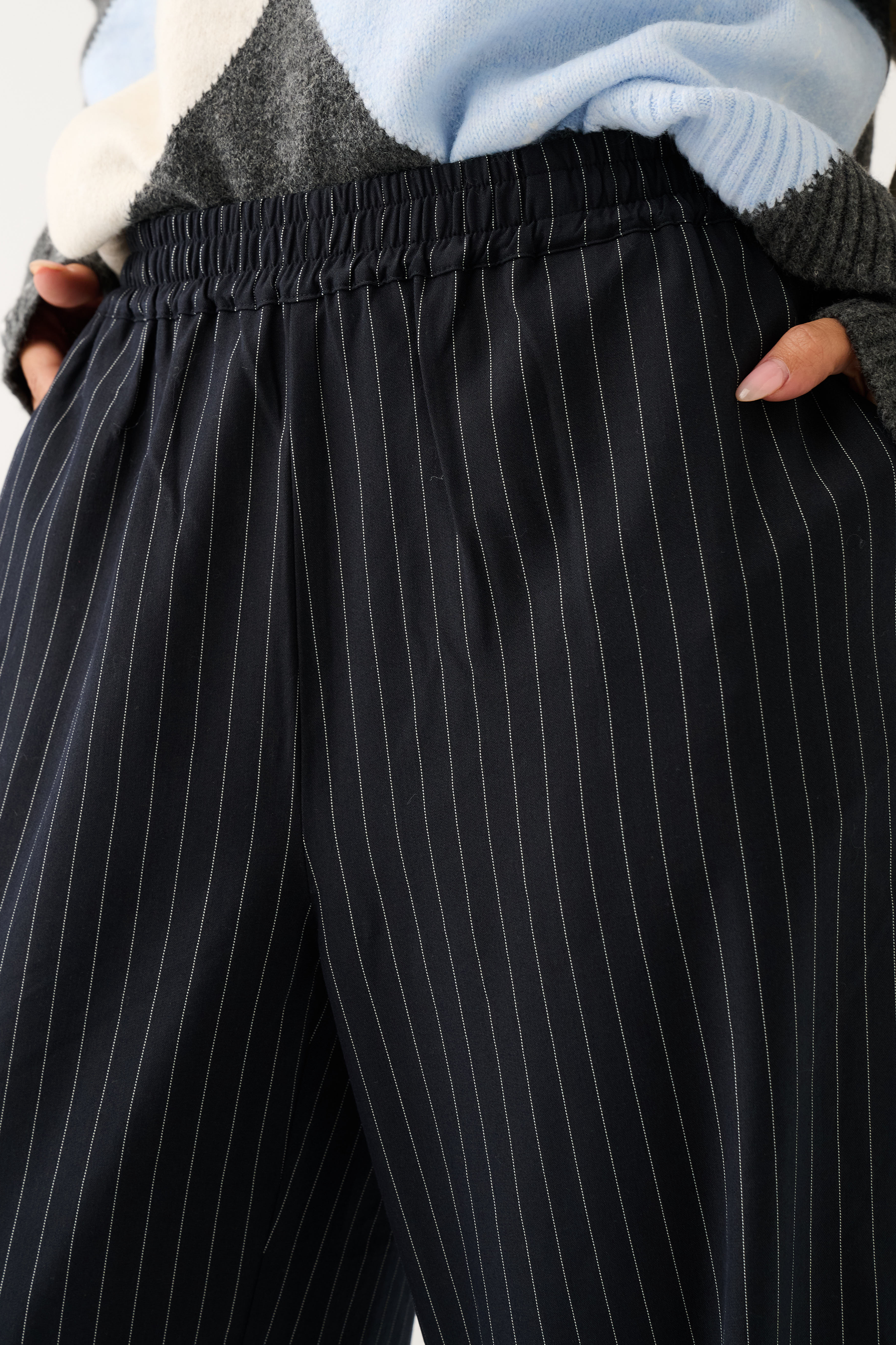 Jett Pant - Charcoal Pinstripe