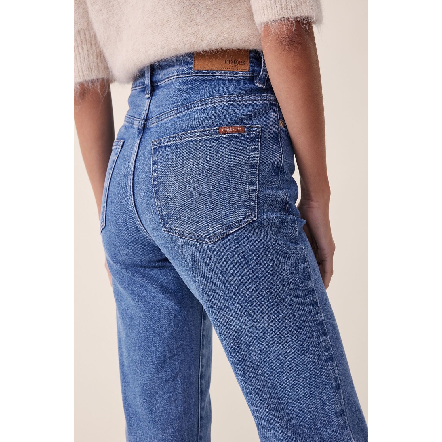 Straight Jean In Organic Cotton - Indigo Blue