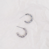 Coral Hoop Earrings - Silver - The Sorella Store