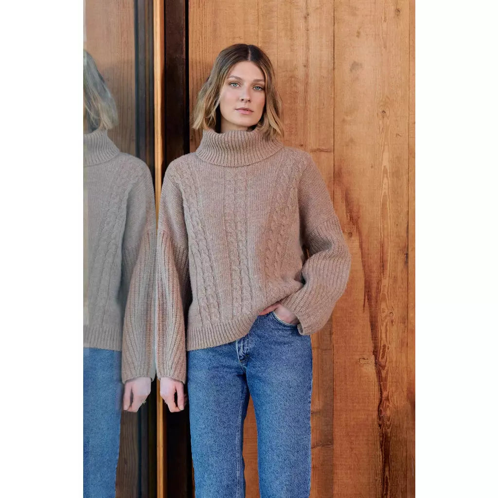Olive Roll Neck - Taupe