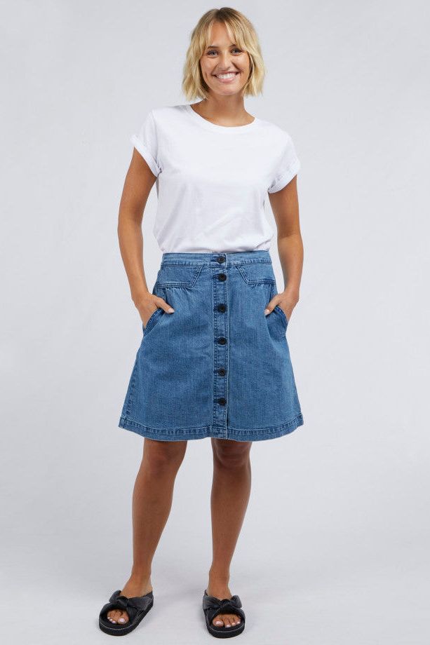 Amanda Skirt - Light Blue - The Sorella Store