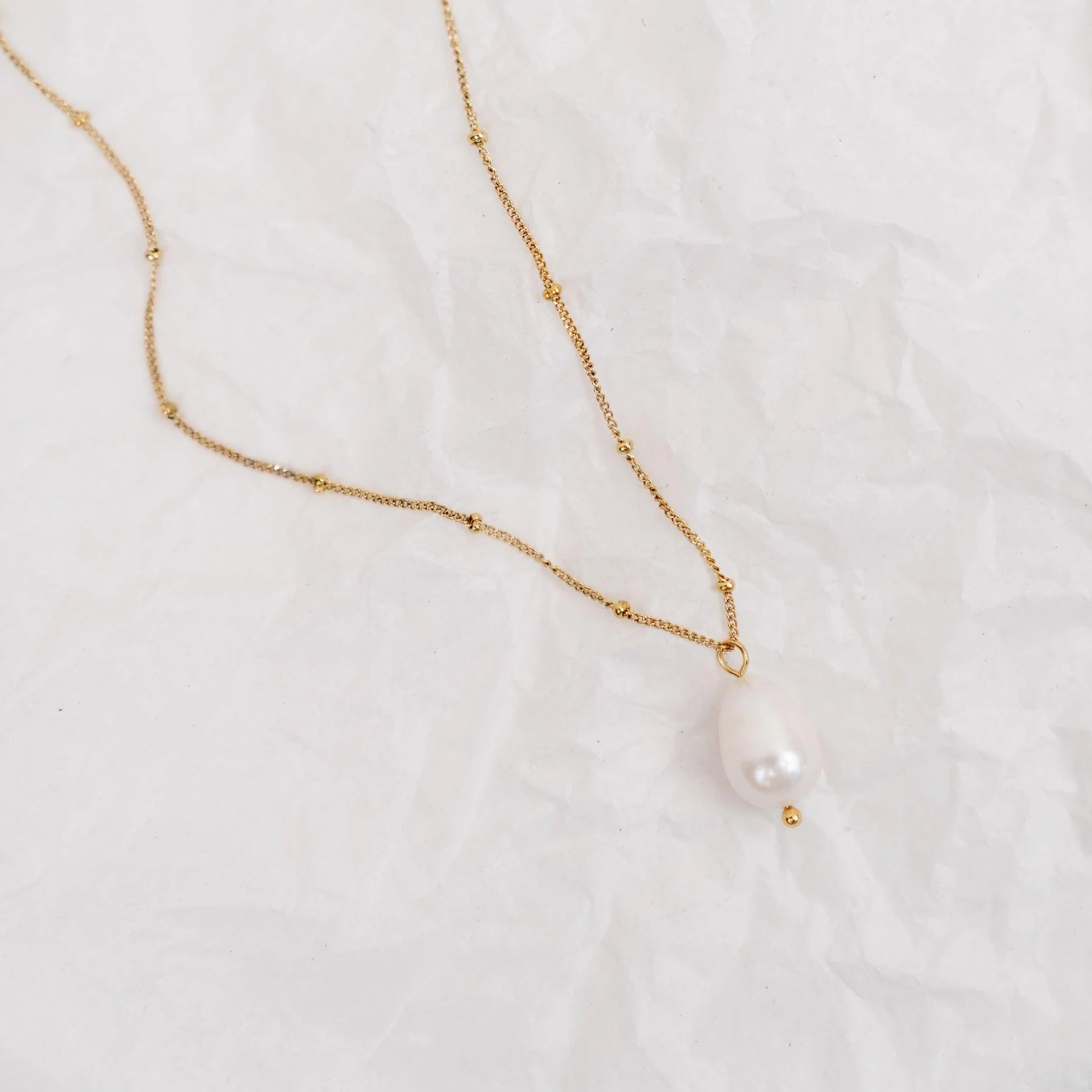 Bronte Pearl Necklace - Gold - The Sorella Store