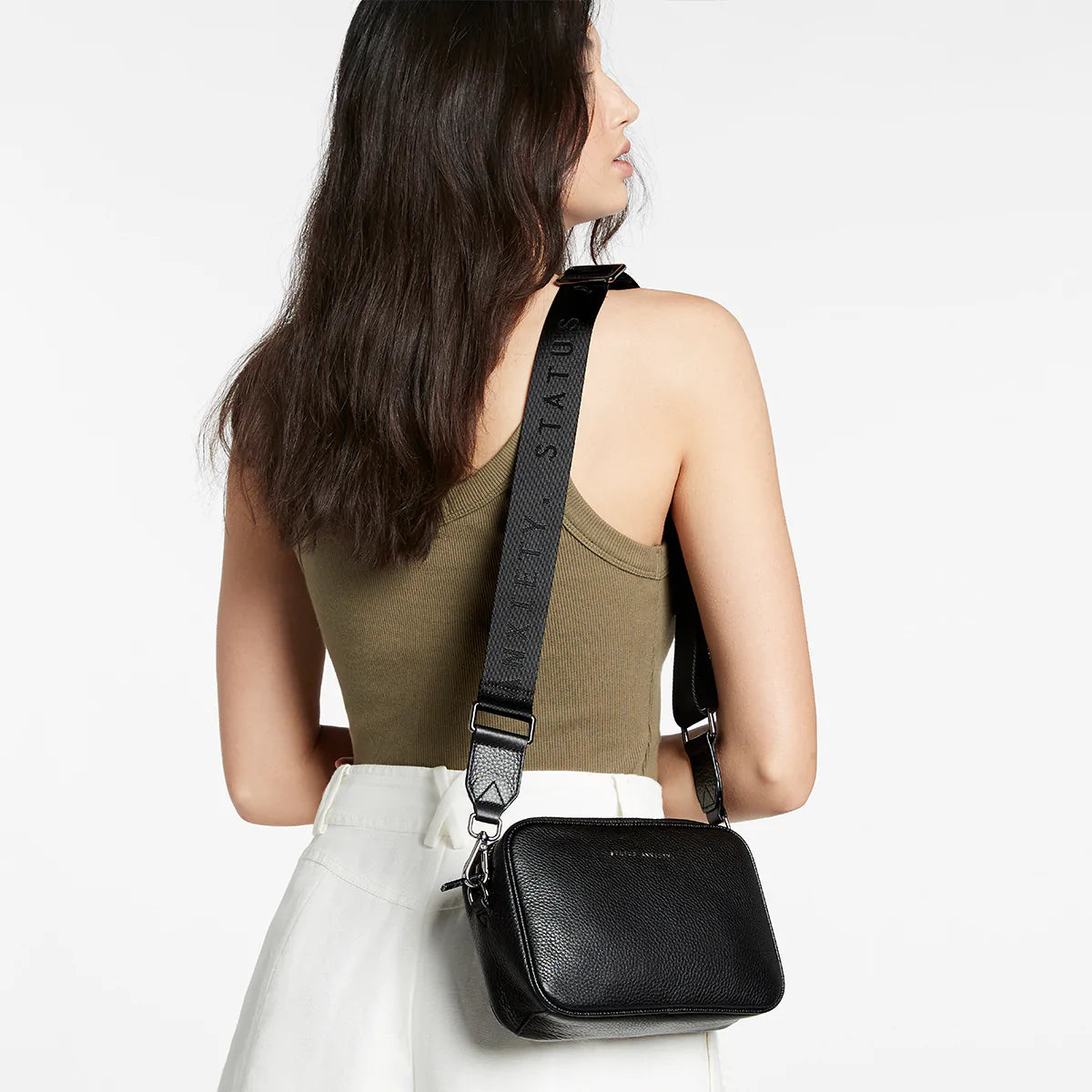 Plunder with webbed strap - Black - The Sorella Store